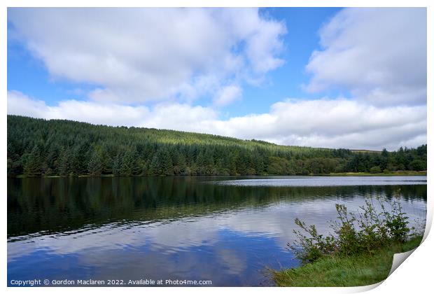 Cantref Reservoir in the beautiful Brecon Beacons Print by Gordon Maclaren