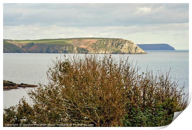 The Roseland Peninsula, Cornwall Print by Gordon Maclaren