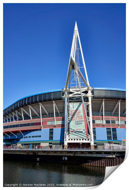 Principality Stadium, Cardiff, on match day Print by Gordon Maclaren