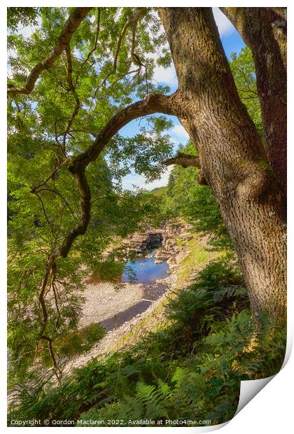 Afon Claerwen, Elan Valley, Mid Wales Print by Gordon Maclaren