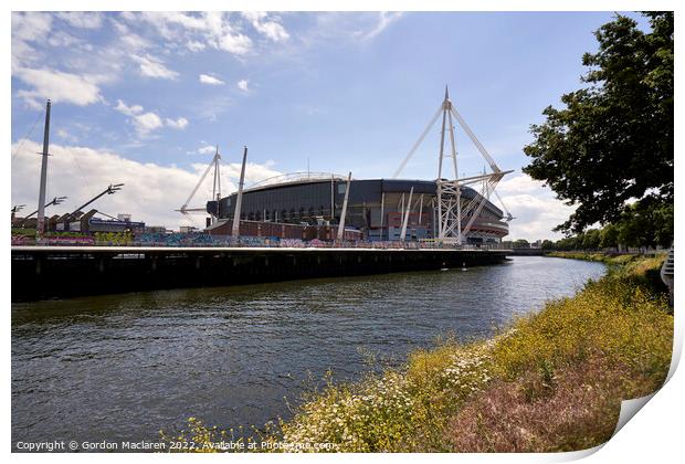 The Principality Stadium, Cardiff  Print by Gordon Maclaren