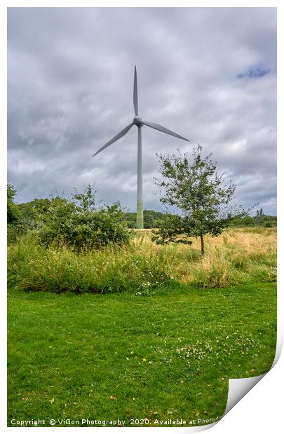 Wind Power Print by Gordon Maclaren