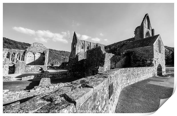 Tintern Abbey, South Wales Print by Gordon Maclaren