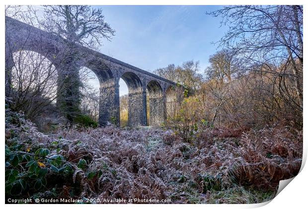 Pont Sarn Viaduct Print by Gordon Maclaren