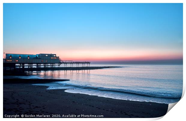 Aberystwyth Sunset Print by Gordon Maclaren