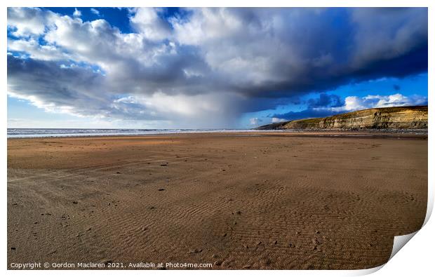 Southerndown Beach, Vale of Glamorgan Heritage Coast Print by Gordon Maclaren