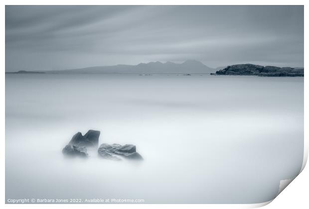 Mellon Udrigle Mono Wester Ross Scotland. Print by Barbara Jones