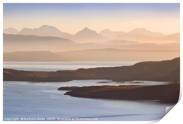 Summer Isles Morning Light Coigach Scotland Print by Barbara Jones