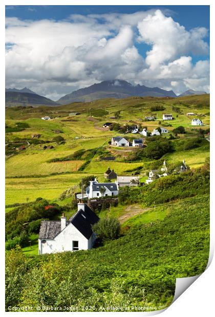 Tarskavaig in Summer Isle of Skye Scotland Print by Barbara Jones