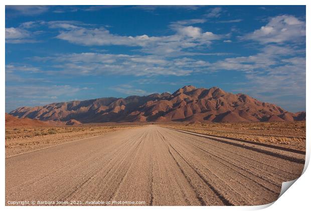 Namib Naukluft Mountains and Desert Namibia Africa Print by Barbara Jones