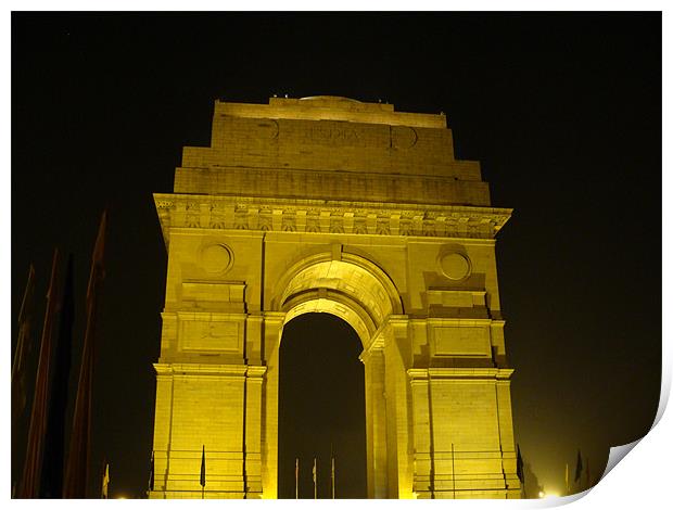 India Gate...  Print by Ankit Mahindroo