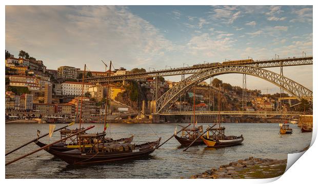 Golden Hour Porto Print by Steven Lennie