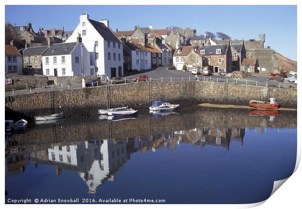 Crail harbour Print by Adrian Snowball