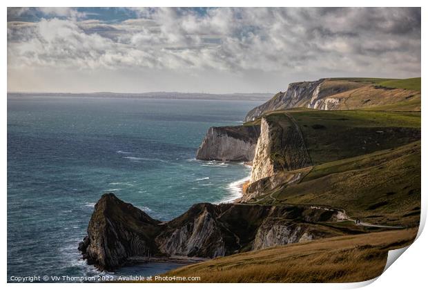 The Jurassic Coast Print by Viv Thompson