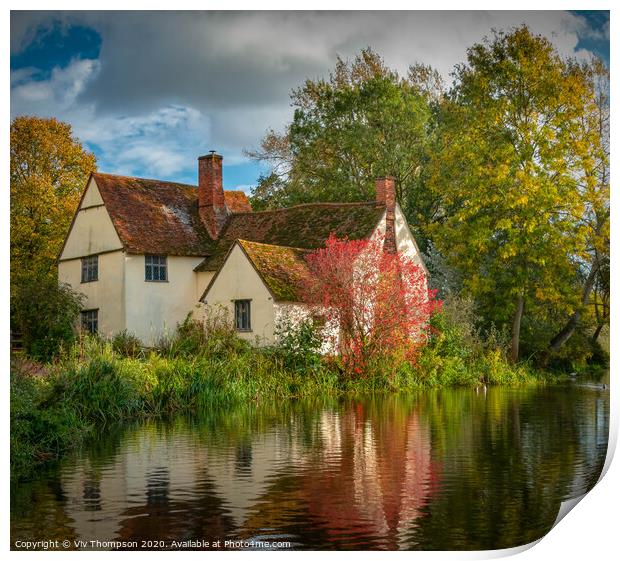 Willy Lott's Cottage Print by Viv Thompson