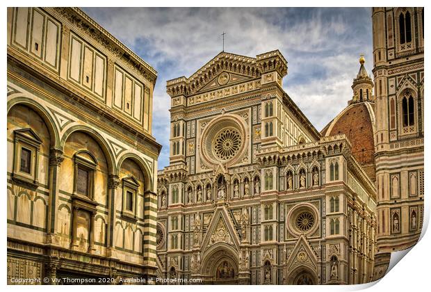 Florence Cathedral Print by Viv Thompson