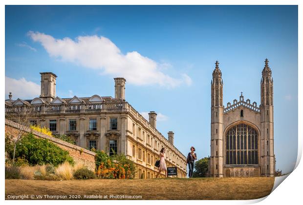 A Day on The Cam Print by Viv Thompson