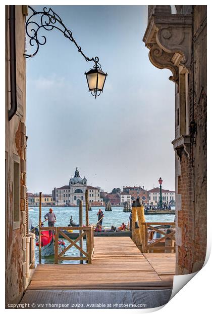 Exploring Venice Print by Viv Thompson