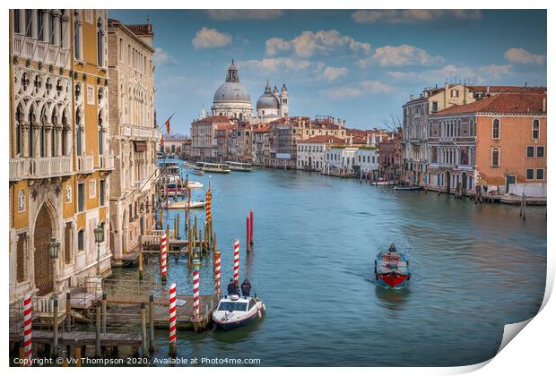 Venice and The Grand Canal Print by Viv Thompson