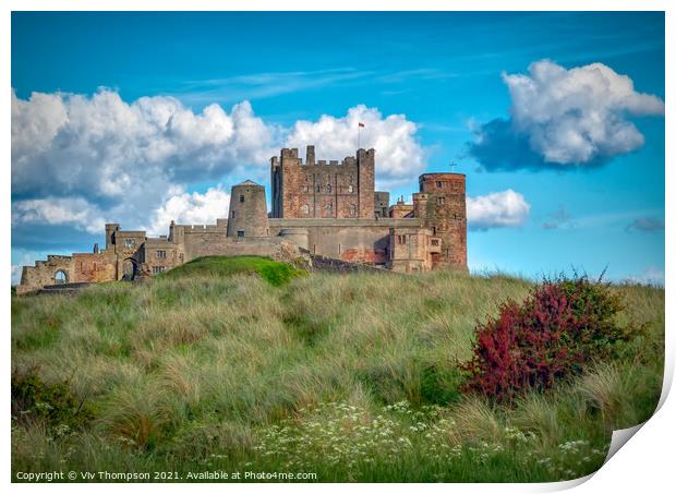 Castle on the Hill Print by Viv Thompson