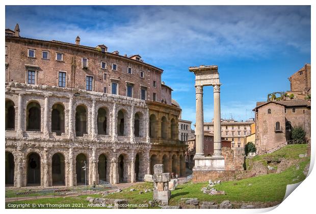The Theatre of Marcellus Print by Viv Thompson