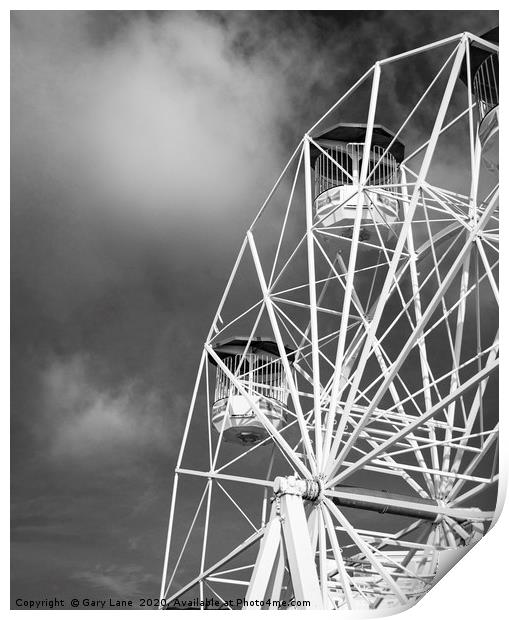 Big wheel at Southend Print by Gary Lane