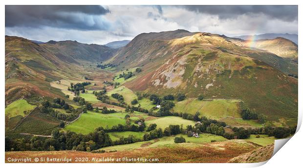 Valley View Print by Si Betteridge