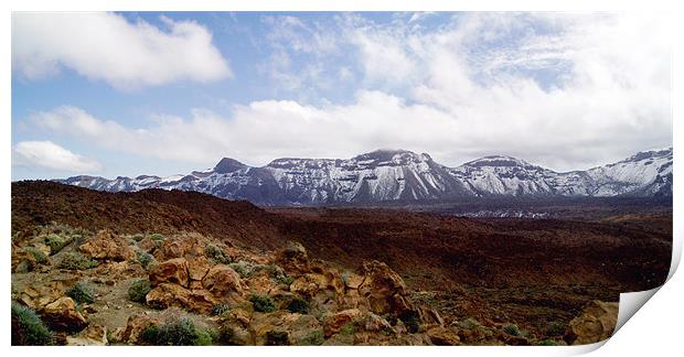 Spain - Parque National del Teide  Print by David Turnbull