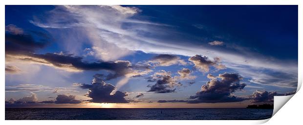 Barbados - Sunset 1  Print by David Turnbull
