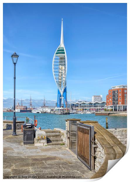Spinnaker Tower Portsmouth Print by Rick Lindley