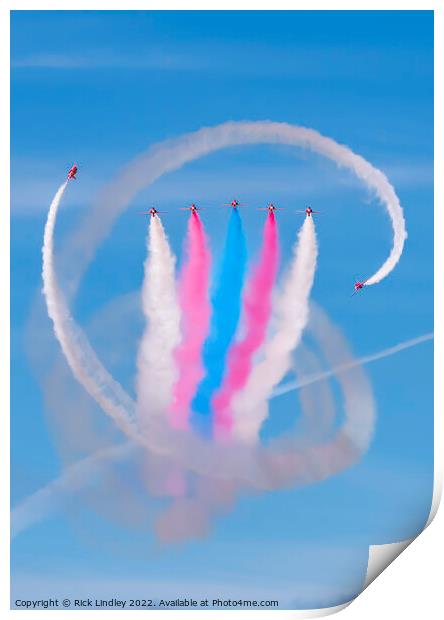 The Red Arrows Print by Rick Lindley