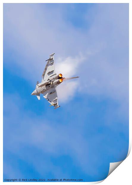 Euro Fighter Typhoon Print by Rick Lindley
