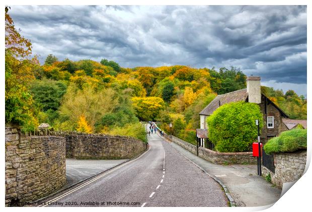 Ludlow In Autumn Print by Rick Lindley