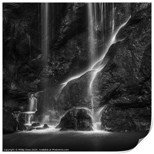 Roughting Linn Waterfall, Northumberland Print by Phillip Dove LRPS