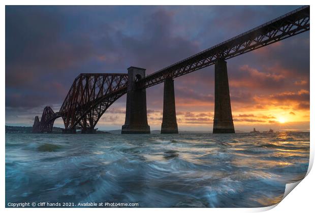 sunrise on the forth of firth. Print by Scotland's Scenery