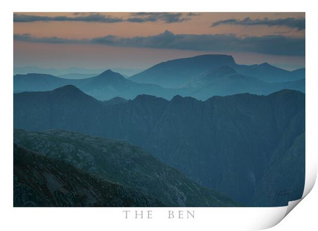 Ben Nevis Mountain Print by Scotland's Scenery