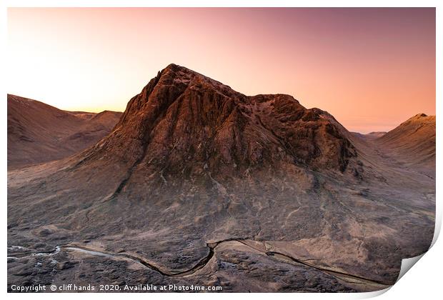 Glencoe mountain, highlands, scotland, Uk. Print by Scotland's Scenery