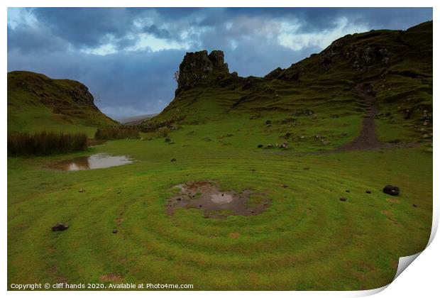 Fairy glen, Isle of Skye. Print by Scotland's Scenery