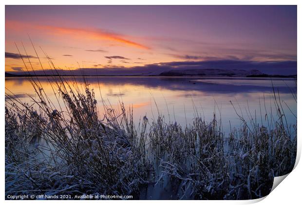 Loch Leven sunrise, scotland. Print by Scotland's Scenery