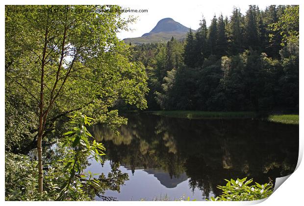 PAP OF GLENCOE MOUNTAIN REFLECTIONS IN GLENCOE LOC Print by SIMON STAPLEY