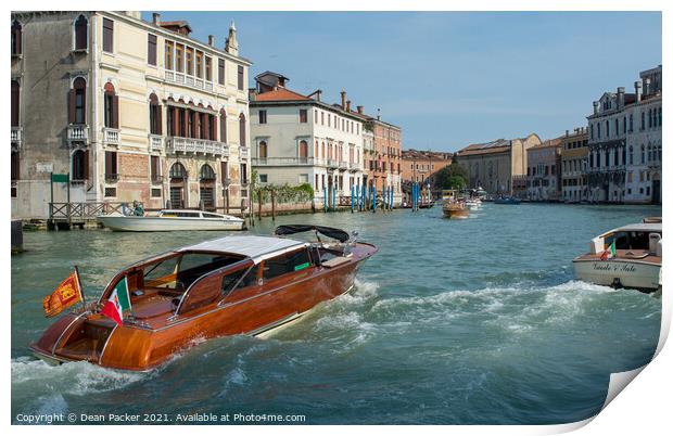 Grand Canal Venice Print by Dean Packer