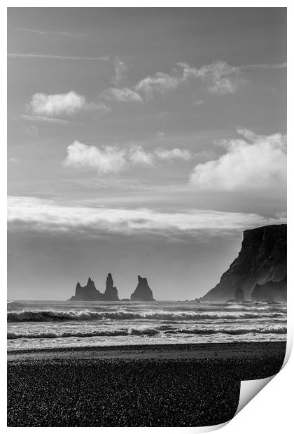 Vic Beach, Iceland Print by Christopher Stores