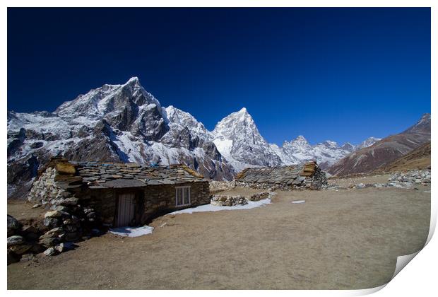 Himalayan, Yak Herders hut, Nepal. Print by Christopher Stores