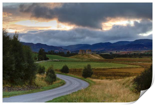 Ruthven Barracks Print by Christopher Stores