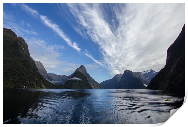 Milford Sound, New Zealand Print by Christopher Stores