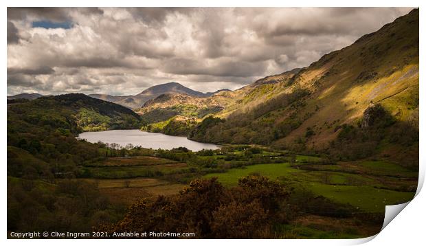 Majestic Mountains Print by Clive Ingram