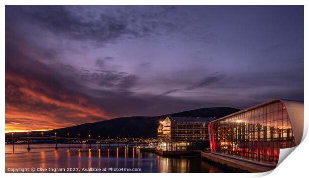 Majestic Sunrise Over Hurtigruten Museum Print by Clive Ingram