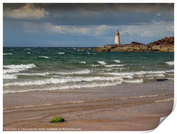 Seacliff seascape Print by Clive Ingram