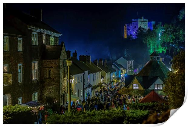 Dunster by Candlelight Print by Shaun Davey