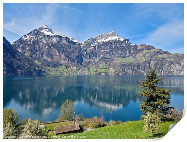 Lake Lucerne reflections  Print by Martin Baroch